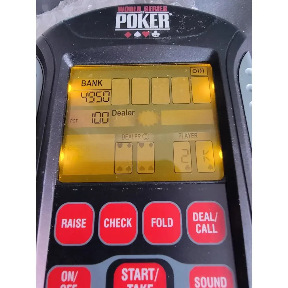 Bicycle Texas Hold Em Poker Handheld Game World Series Illuminated